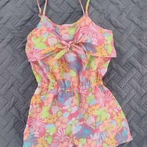 Colorful Floral Romper